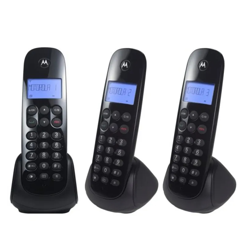 Telefone Sem Fio Motorola Moto 700 2 Ramais Preto