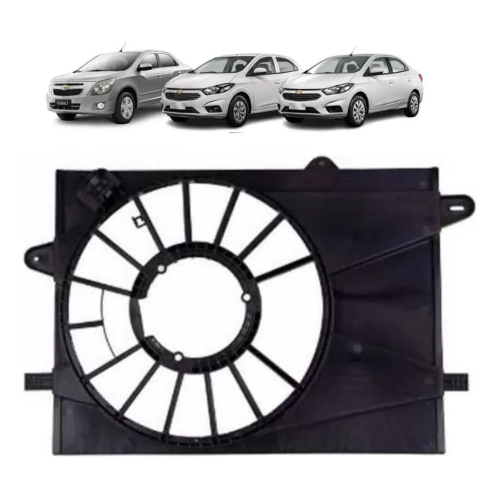DEFLETOR DA VENTOINHA DO RADIADOR COBALT 1.4 1.8V ONIX 1.4 8V PRISMA 1.4 8V SPIN 1.8 8 V 2017 2018 2019 2020 2021 2022