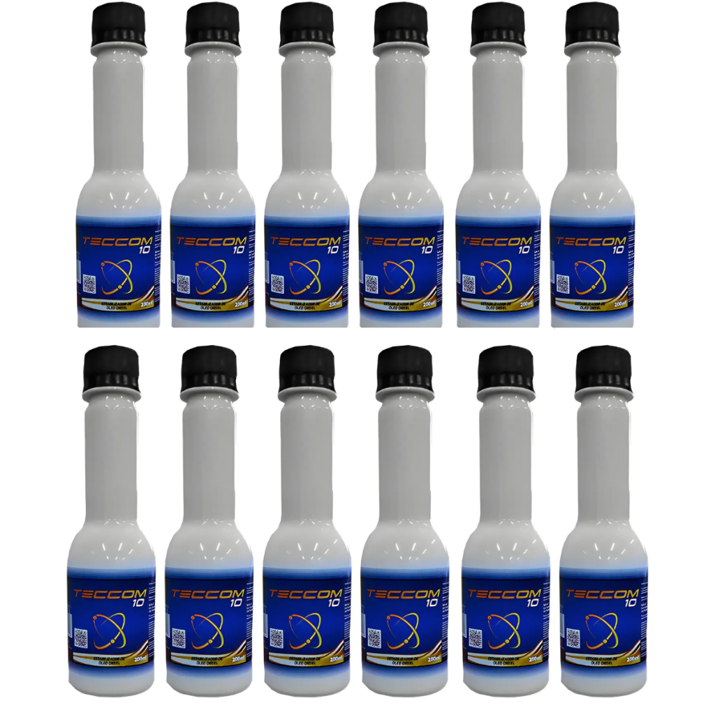 Kit Teccom Estabilizador Óleo Diesel 100ml S10 S500 Comum Aditivo Original Almax Caminhonete Carros Amarok Hilux Ranger