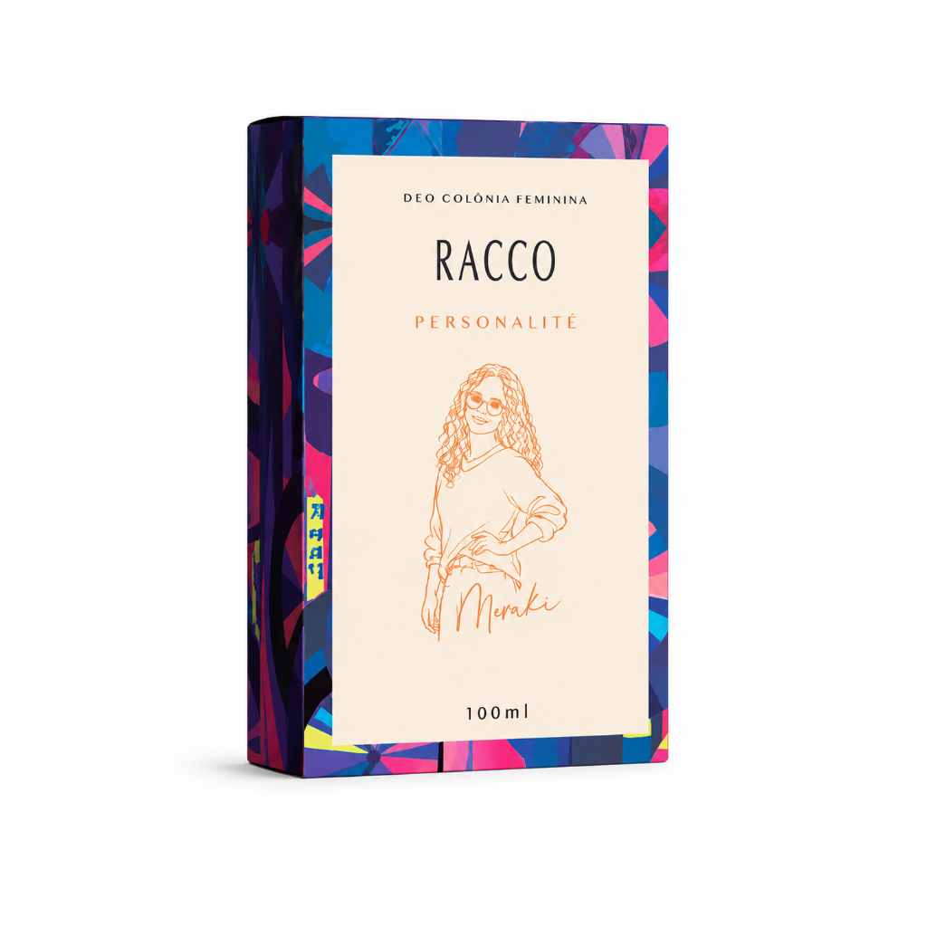 Racco Personalité Meraki Deo Colônia Feminina 100ml Perfume Feminino Fixação Duradoura