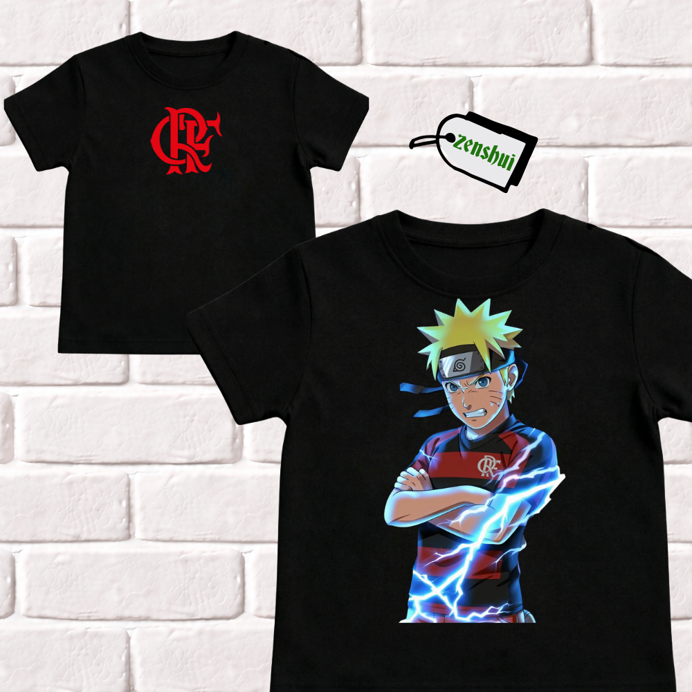 camiseta infatil anime naruto look anime desenho camisa 100% algodaõ time