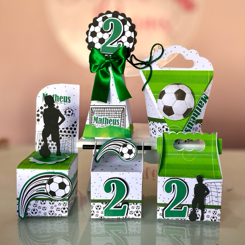 kit caixa personalizada futebol - festa infantil - lembrancinhas - personalizados do futebol - aniversário