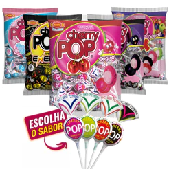 Pirulito Cherry Pop 700g C/50 Unidades Sams
