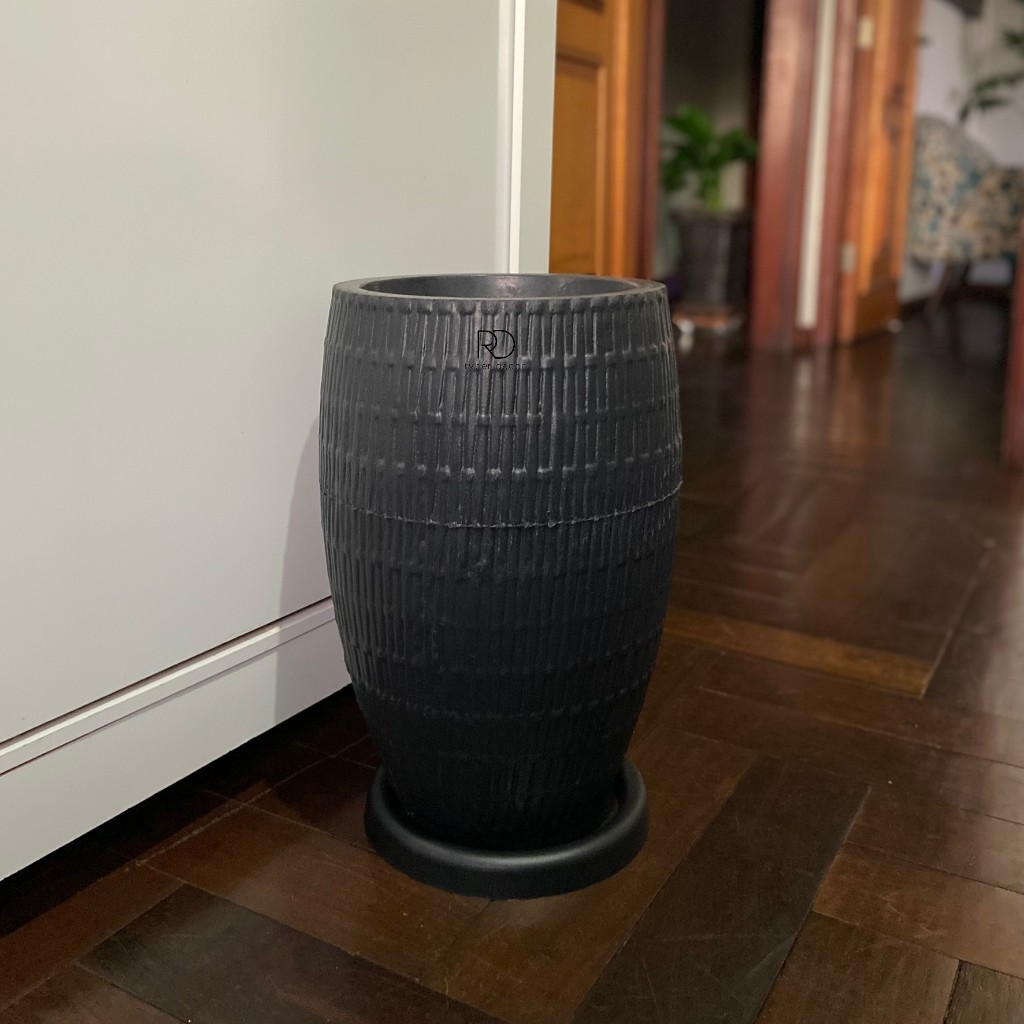 Vaso para Planta Oval 43 cm Decorativo em Polietileno Leve e Resistente