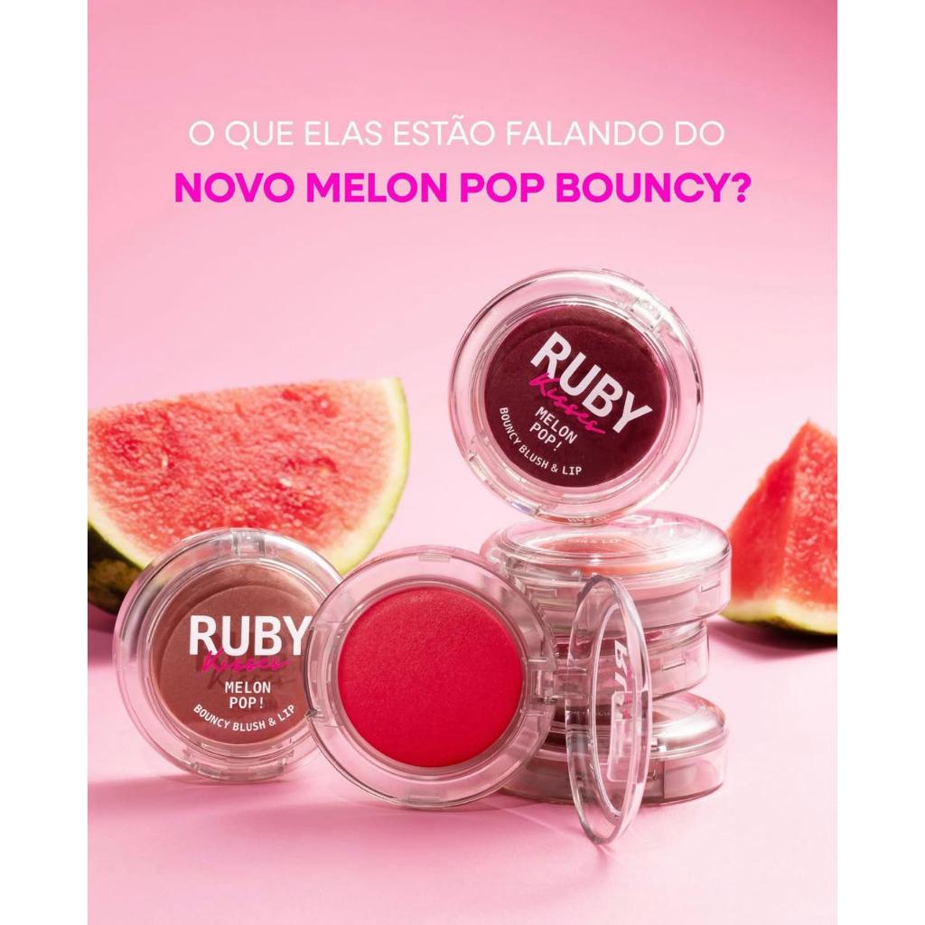 Blush Melon Pop Bouncy Blush & Lip Ruby Kisses RK