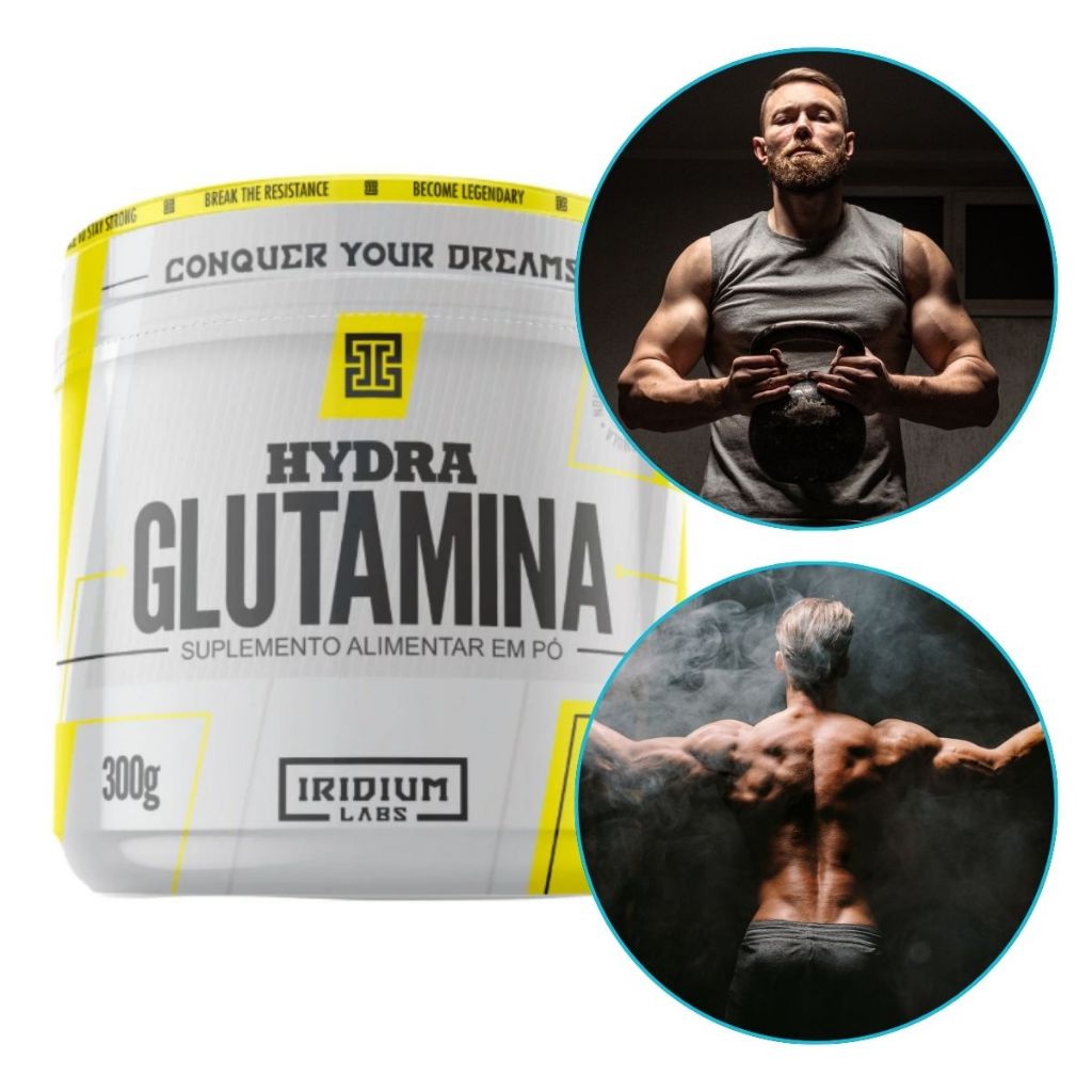 Glutamina Hydra 100% Pura 300g Iridium Labs Original