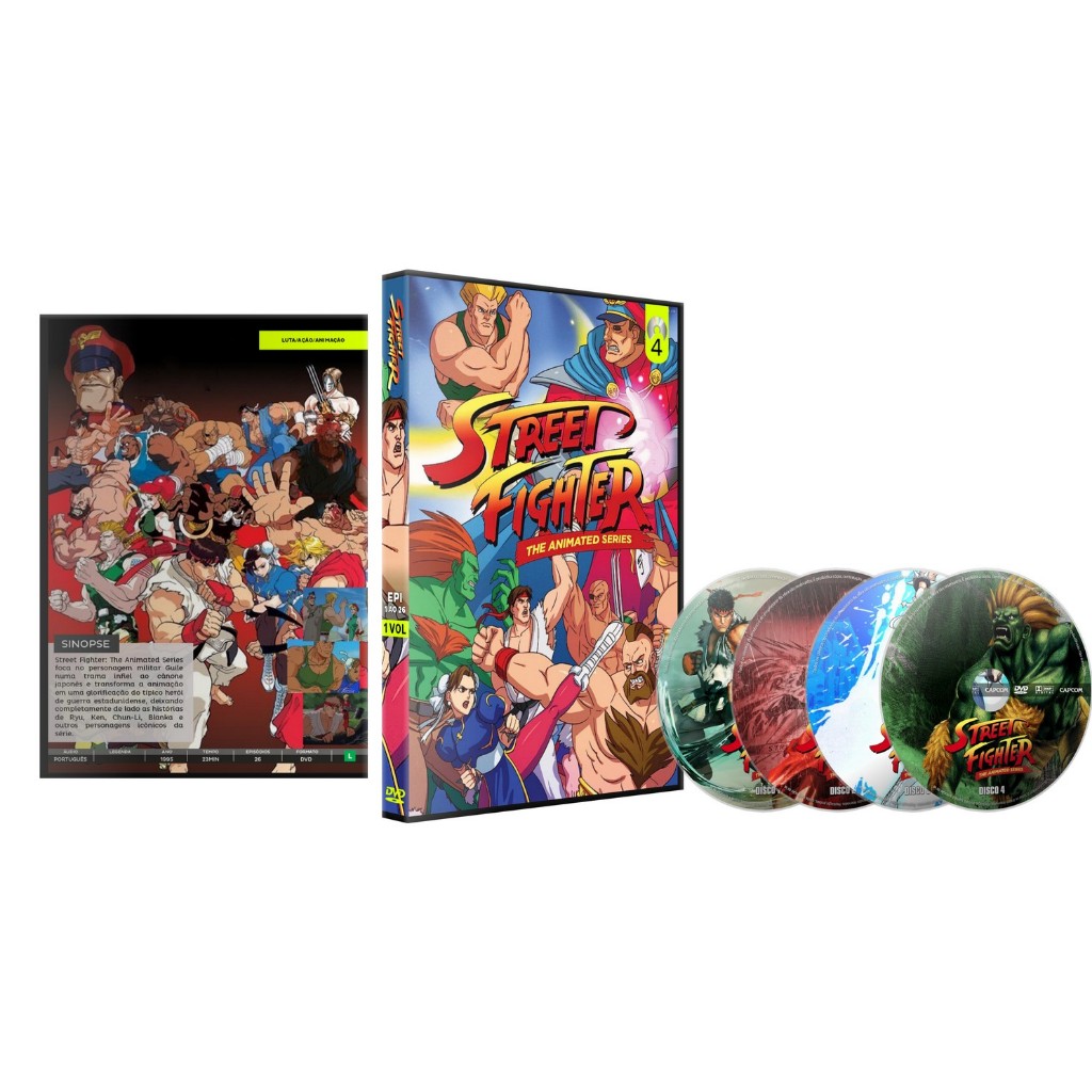 Dvd Street Fighter Série Animada (1995) Série Completa Hd