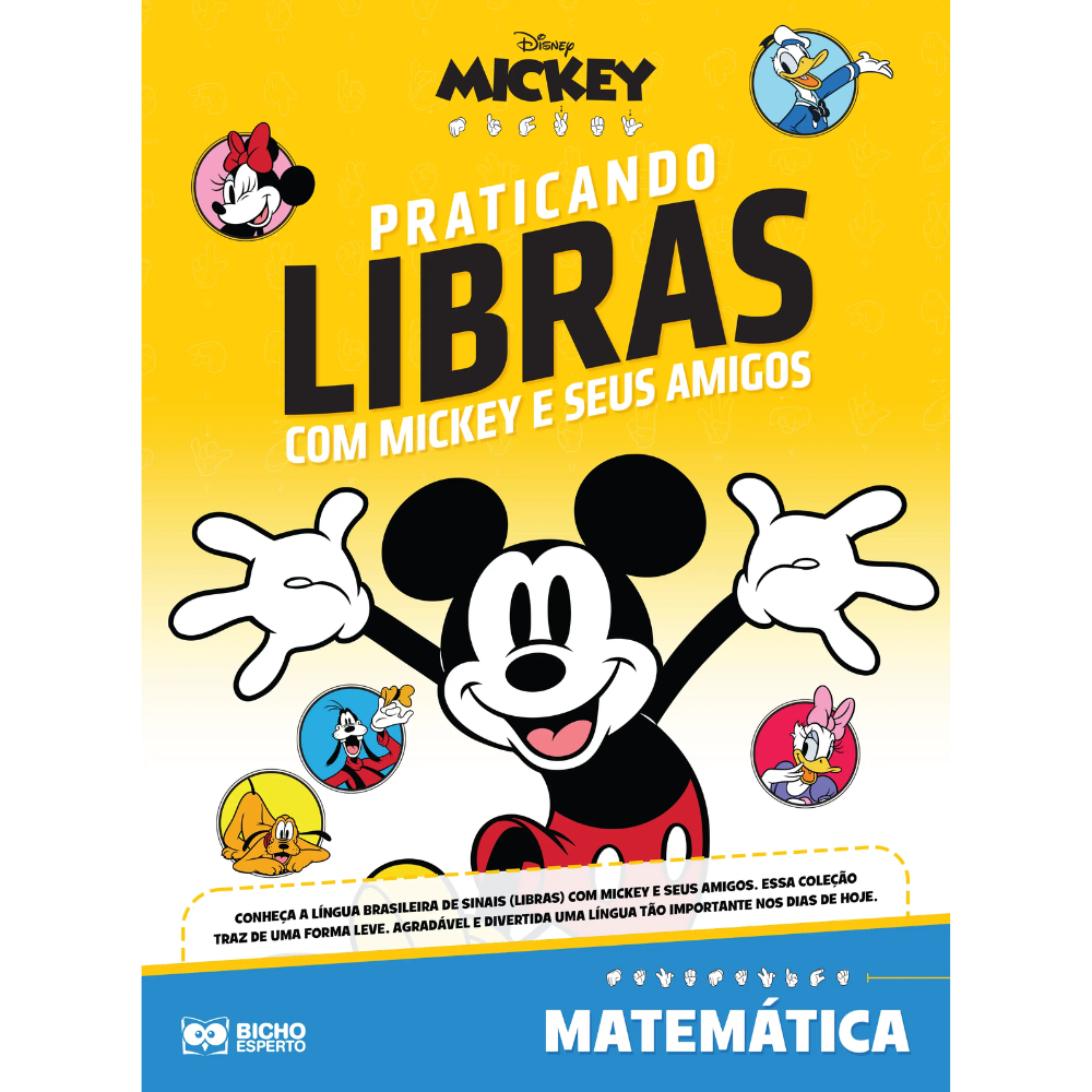 Praticando Libras com Mickey Disney: Matemática
