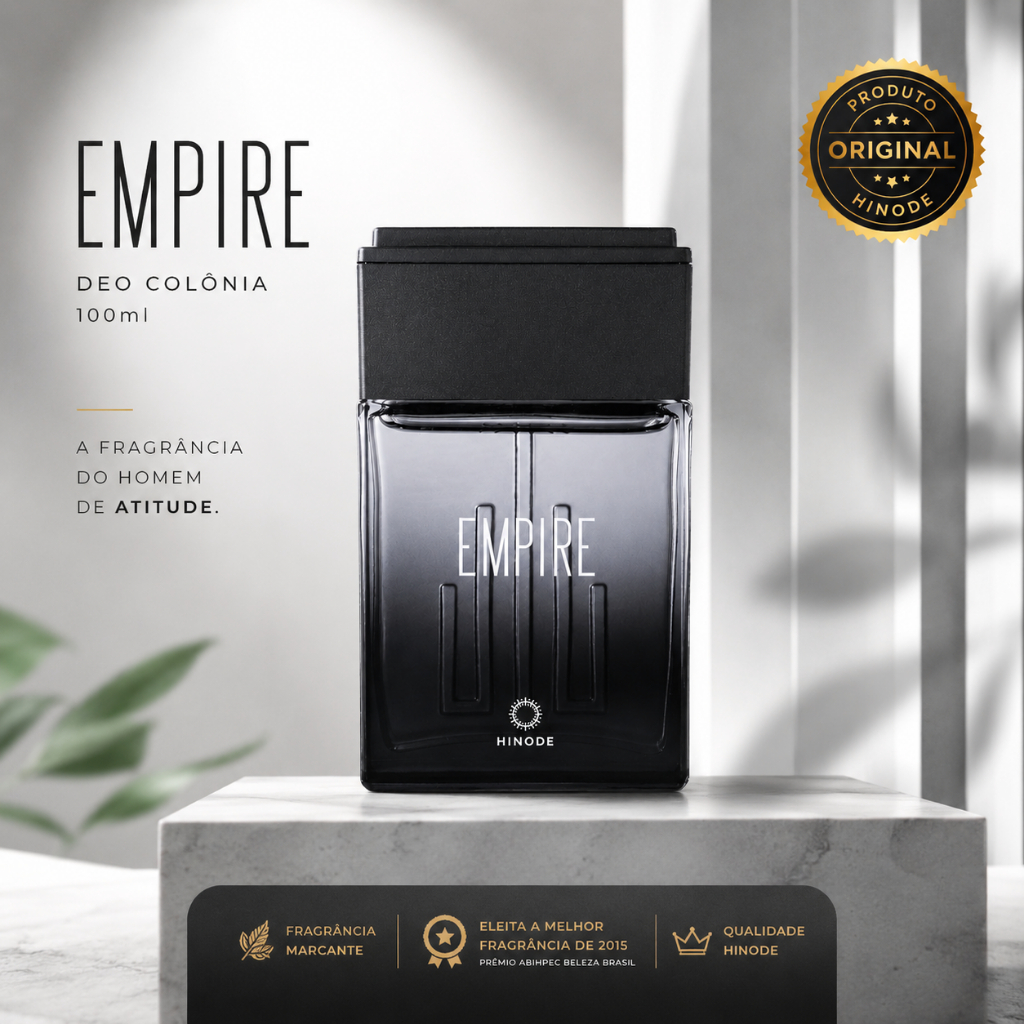 Empire Hinode 100ml Perfume Masculino Deo Colônia Longa Duração Amadeirado Original Premium