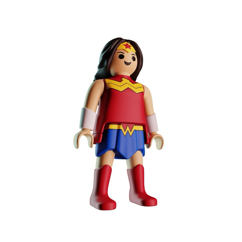 Mulher Maravilha DC Kinder Ovo Playmobil Wonder Woman Liga da Justiça