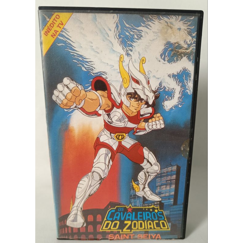 VHS Os Cavaleiros do Zodíaco Saint Seiya ano 1988 desenho infantil anime raridade clássico colecionador