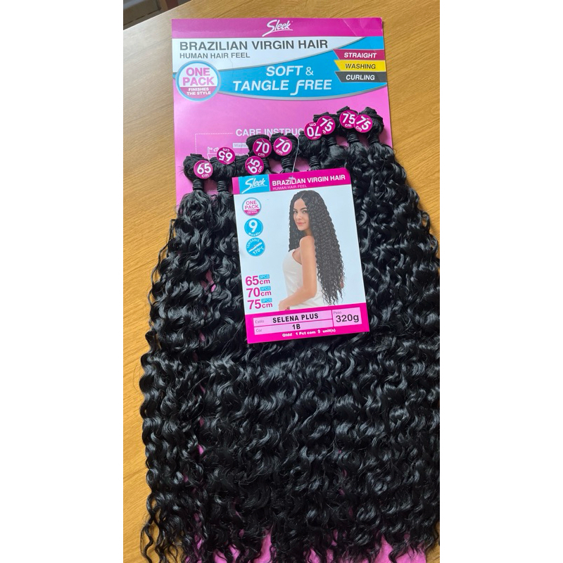 Cabelo Orgânico Bio Fibra Cacheado Na Tela Selena Plus 75cm
