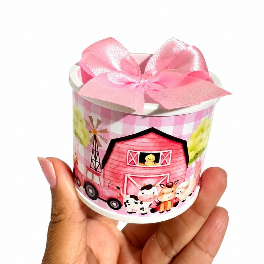 Kit Tubolatas personalizadas 5×6- Lembrancinha de maternidade/chá de bebê/Aniversário/casamento/batizado/Fazendinha rosa