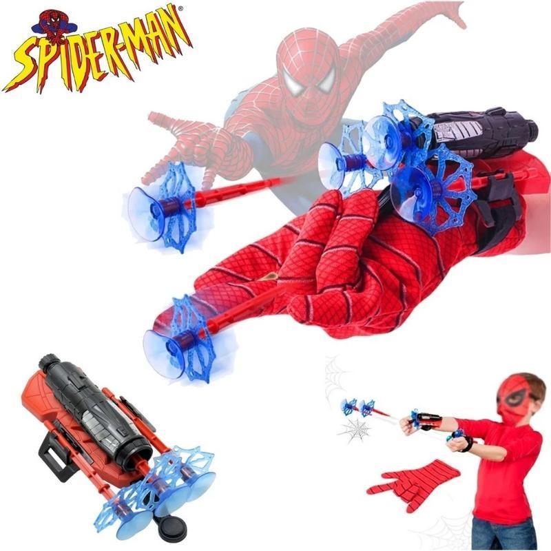 Brinquedo Lançador De Teia Do Homem Aranha Infantil Disparo Seguro Com Dardo Ventosa Para Crianças 3+ Anos