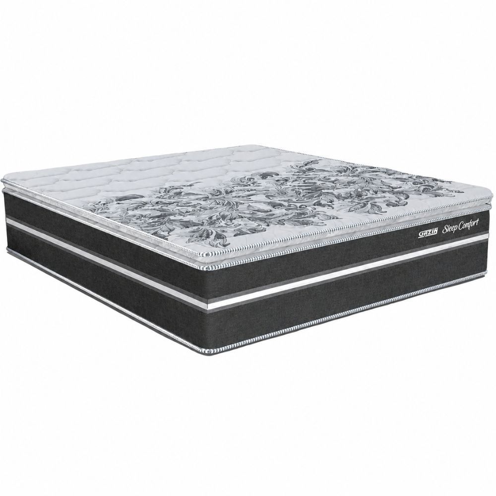 Colchão Queen Size Gazin Sleep Confort com Molas Pocket 158x198x32cm