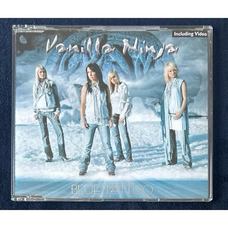 Vanilla Ninja Blue Tattoo CD Maxi-Single Alemanha Mídia Azu