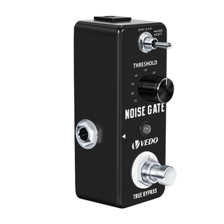 Pedal de efeito para guitarra VEDO Noise Gate – Supressor de ruído, 2 modos, True Bypass, caixa em liga de alumínio