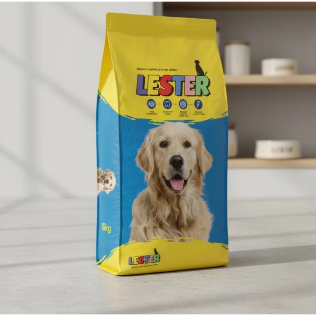 Ração Lester Premium para Cães Adultos 7kg  | Nutrição Completa