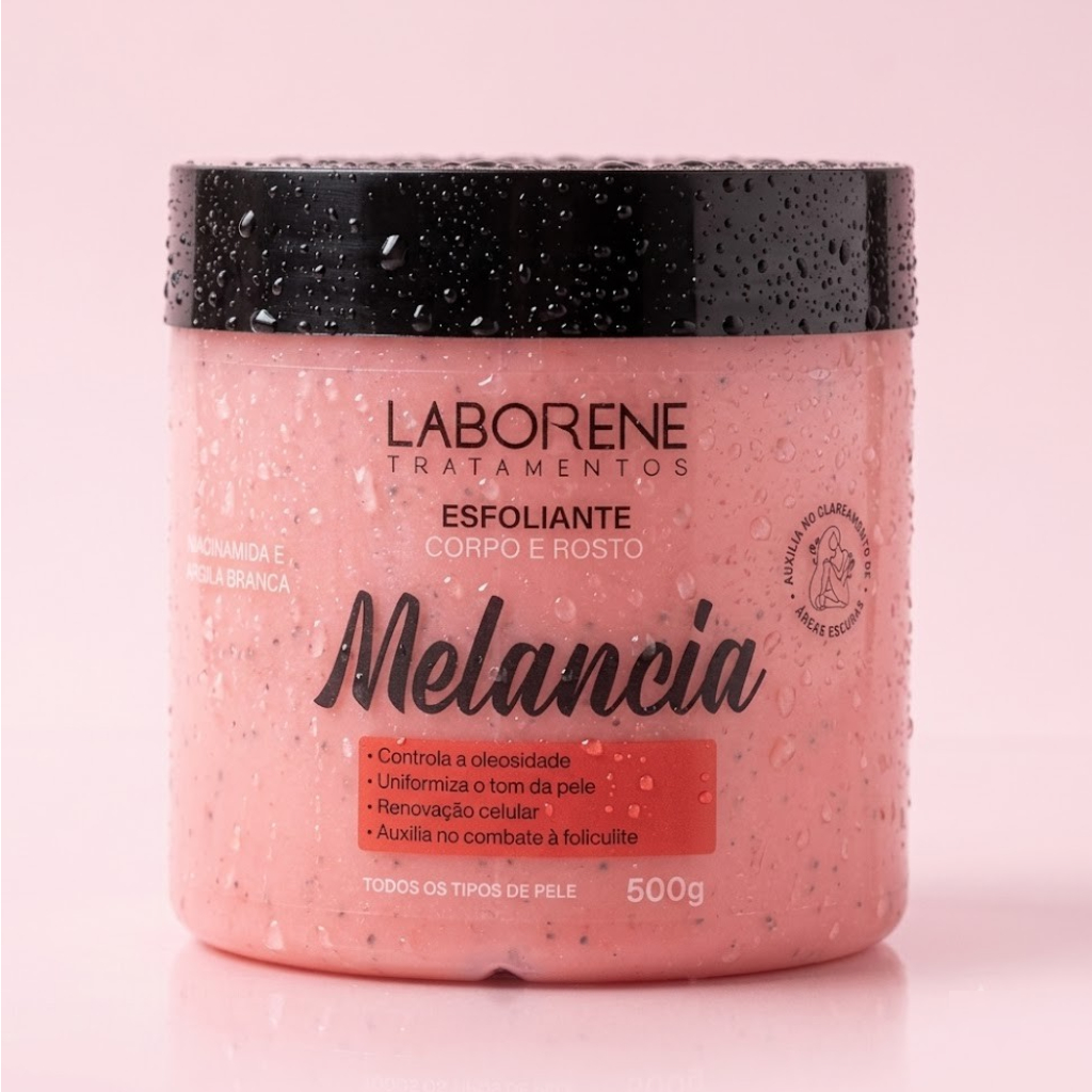 Esfoliante Melancia Corpo e Rosto Skincare 500g/Clareia Áreas Escuras e Remove Estrias