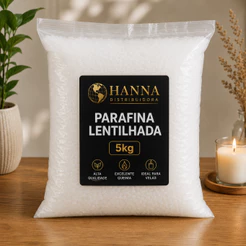 PARAFINA LENTILHADA 140/145 - 100% PURA NACIONAL 5kg - VELAS E PRODUTOS ARTESANAIS EM GERAL