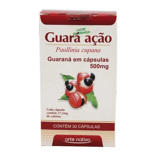 GUARA AÇÃO GUARANA EM PÓ 500MG C/30