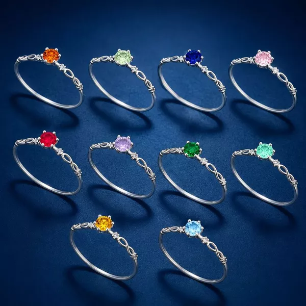 Anel Feminino Princesa Prata 925 Legítima com Pedra Central Brilhante Prata de Verdade Garantia Eterna + Certificado