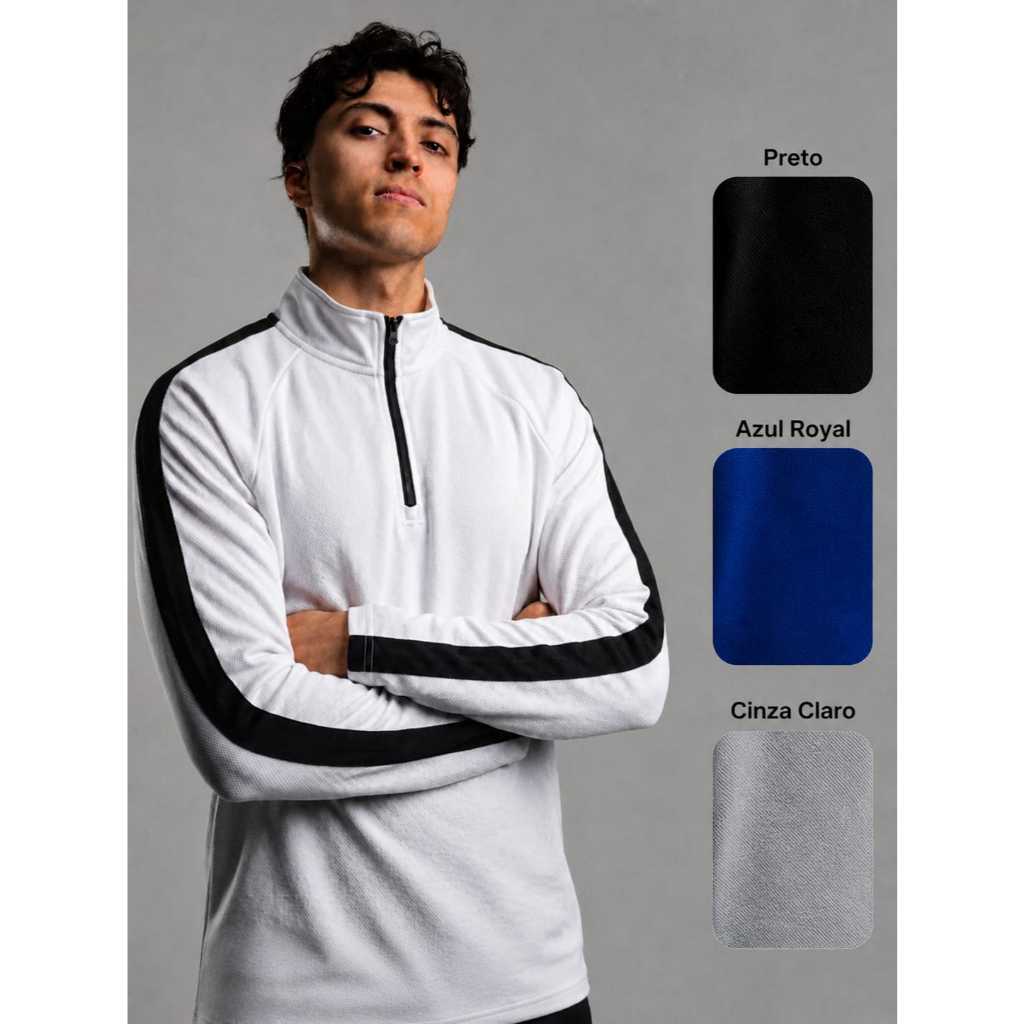 Jaqueta Esportiva Dry Fit Unissex/ Tecido Suplex Flanelado