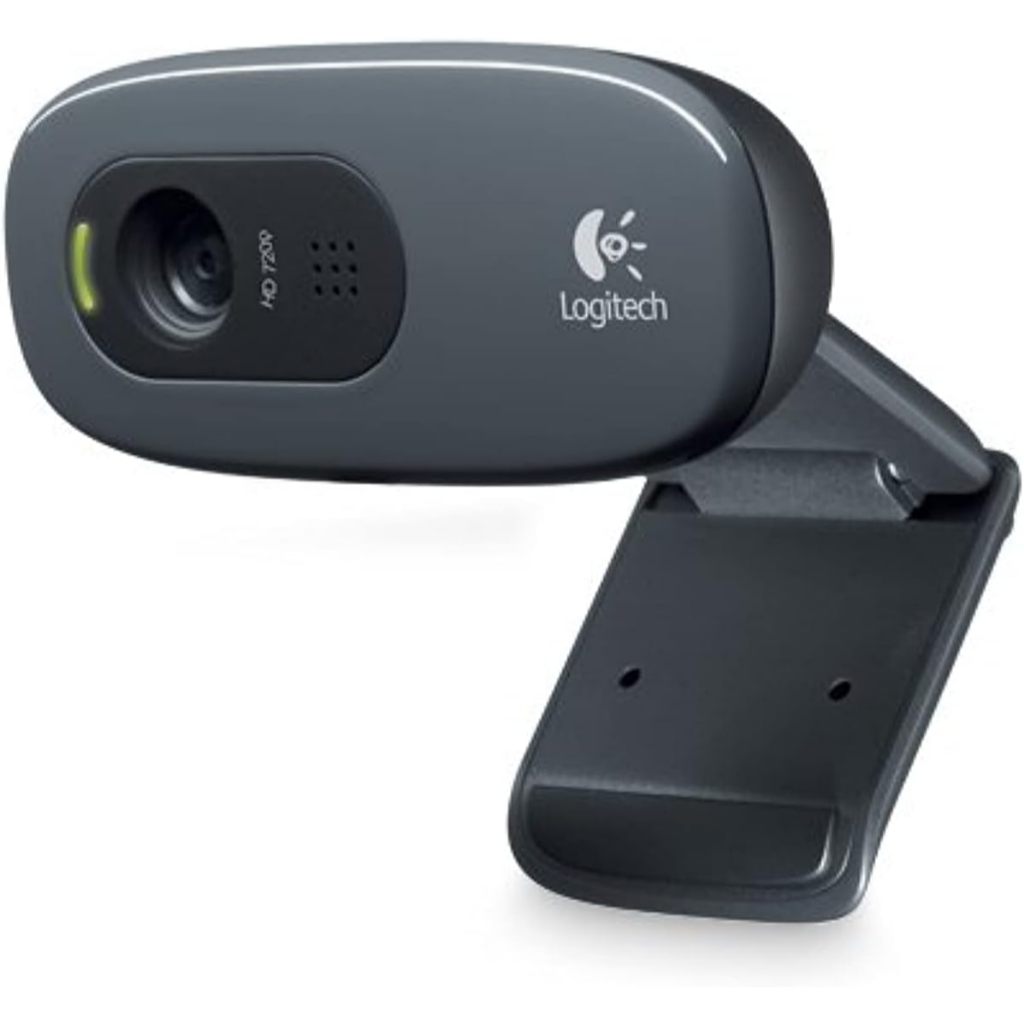 Webcam HD Logitech com Microfone Embutido C270