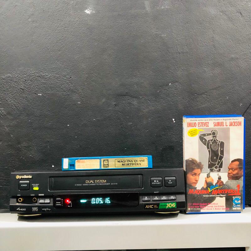 vídeo cassete gradiente modelo gv-410 + vhs