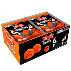 Display Docile Balas de Gelatines Mini Amoras Halloween C/12 Unidades de 15g Cada