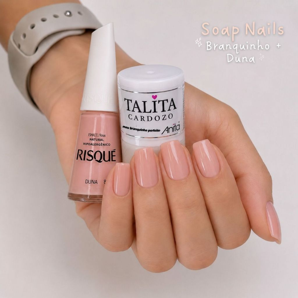 Kit Esmaltes Anita Risqué Misturinha Tendencia Soap Nails Nude Transparente Esmalte Atacado