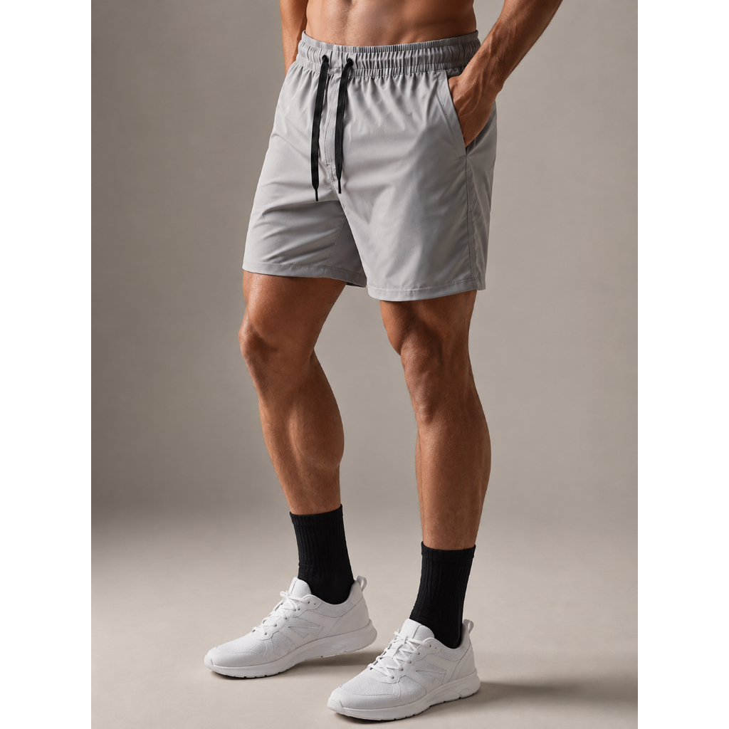 Bermuda Masculina Esportiva com Elastano Academia Corrida Treino Secagem Rápida com Bolsos