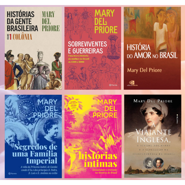 Coleção Mary Del Priore - História dos Homens no Brasil / A Carne e o Sangue / Histórias Intimas