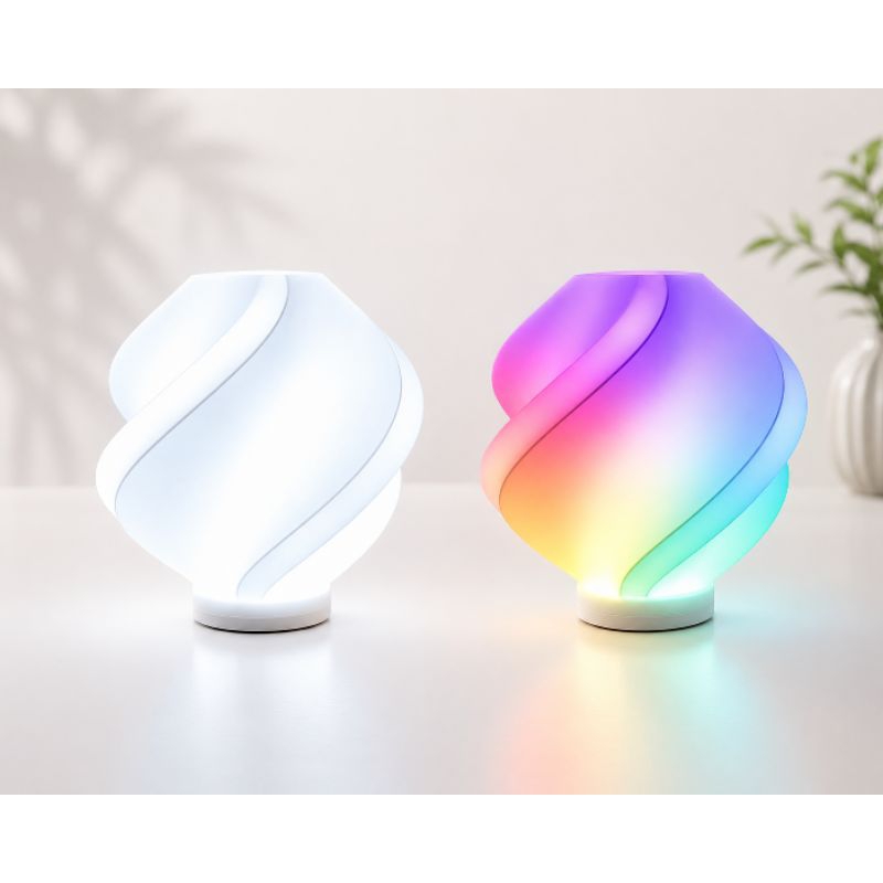 Luminária Abajur Moderna cabo 1 metro Espiral Conector USB