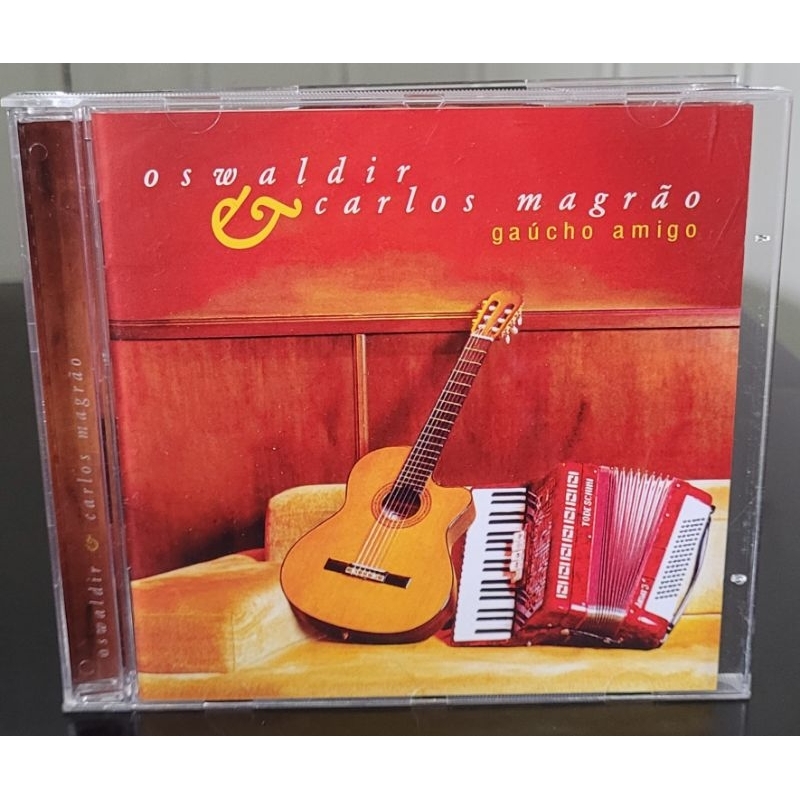 CD Original Musica Oswaldir e Carlos Magrão Gaúcho Amigo