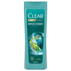 Shampoo Clear Detox Diário Anticaspa Limpeza Profunda 200ml