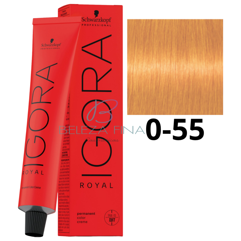Coloração Schwarzkopf Igora Royal Tintura 0-55 60g DOURADO