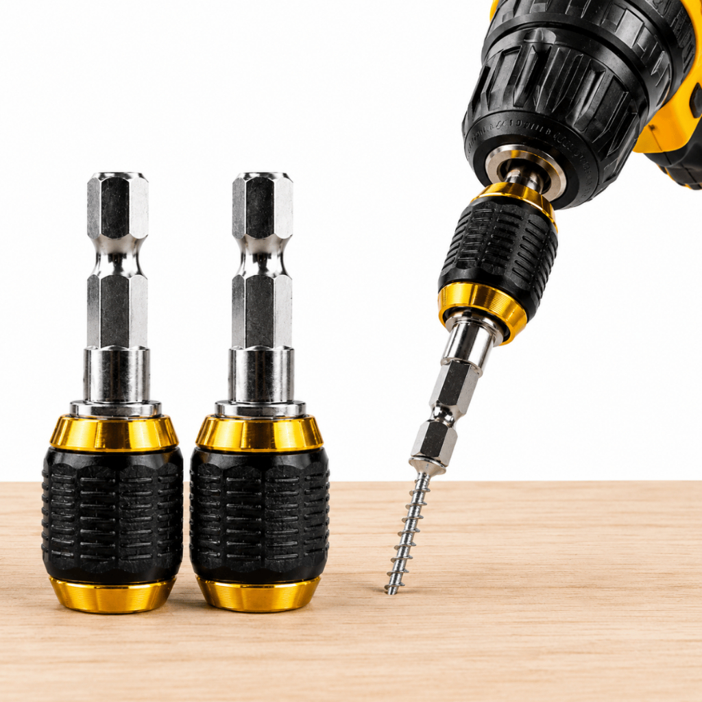 Suporte De Broca De Troca Rápida Extensão Magnética Haste Hexagonal De 1/4 Acoplamento Liberação Para Bits De Chave
