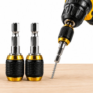 Adaptador Mandril Engate Rápido 1/4" 6,35mm 60mm/150mm para Furadeira Parafusadeira Bits …