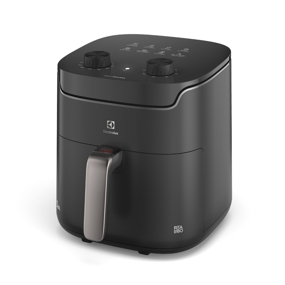 Air Fryer Electrolux por Rita Lobo 5,6L Cinza Efficient Economia de Energia 1400W (EAF40)