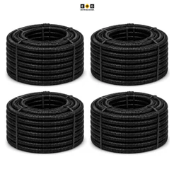 Kit 04 Conduíte Eletroduto 200 Metros Reforçado 3/4 Preto - Promoção