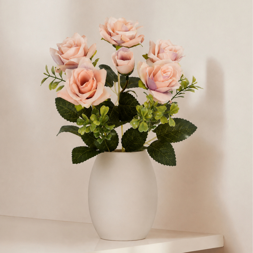 Buquê De Rosas Com 5 Flores E Incluso Folhas e Picks