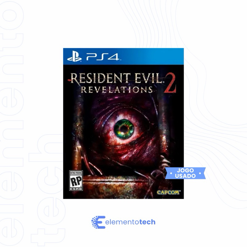 Resident Evil Revelations 2 PS4 Mídia Física Original Seminovo Jogo Terror Ação Sobrevivência Capcom