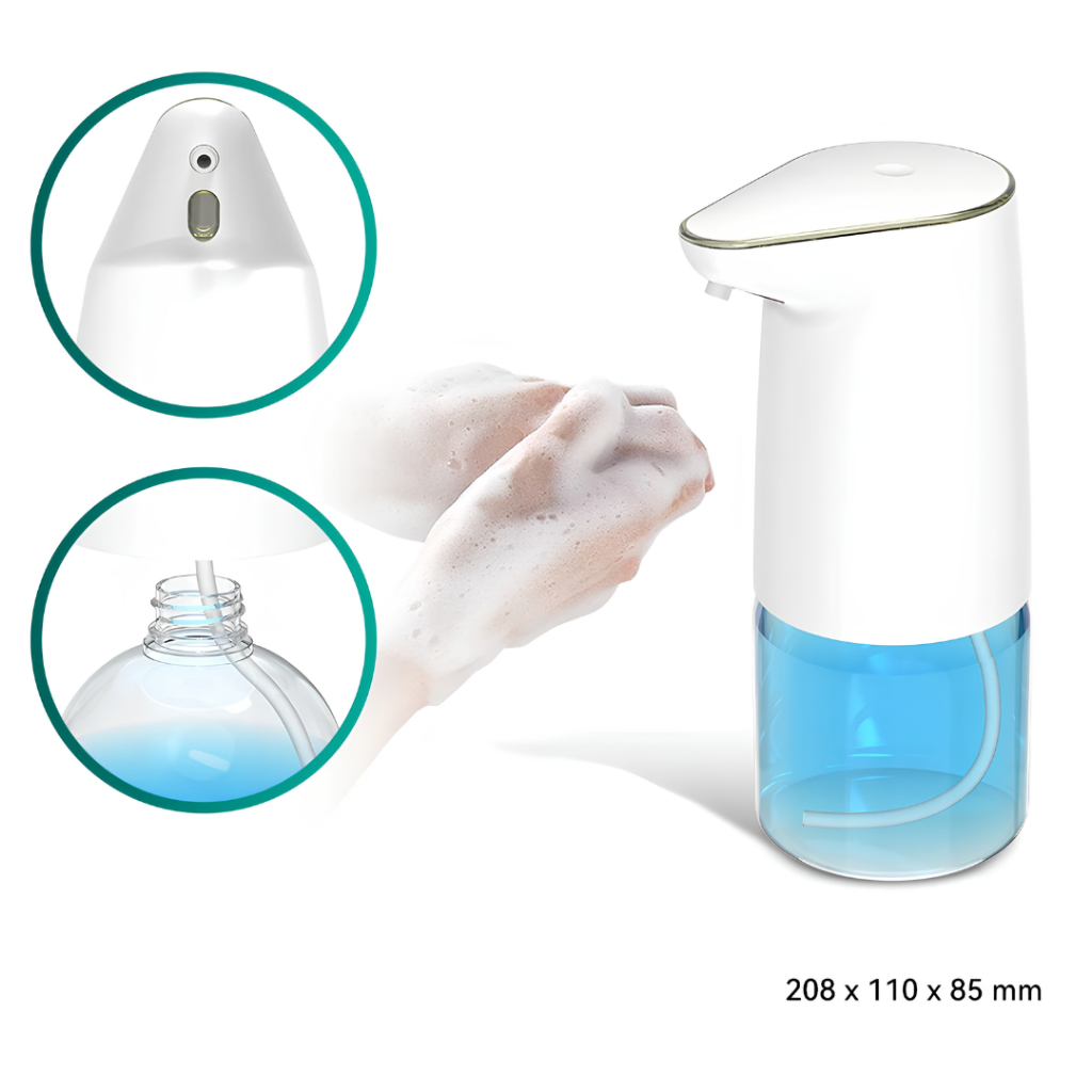 Dispenser de Sabão Automático com Sensor Detecção Infravermelho Recarregável USB 500ml onistek