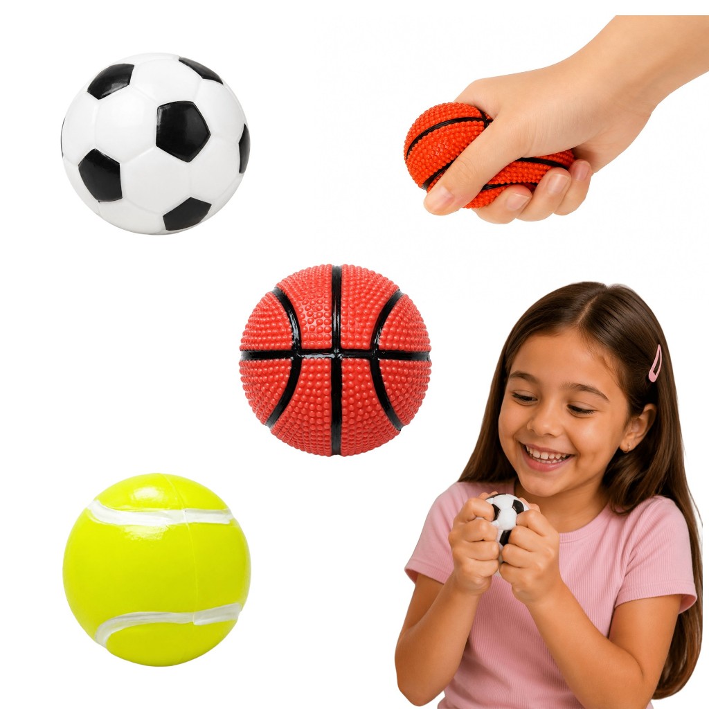 Kit Com 3 Splash Ball Esportes Futebol Basquete Tenis