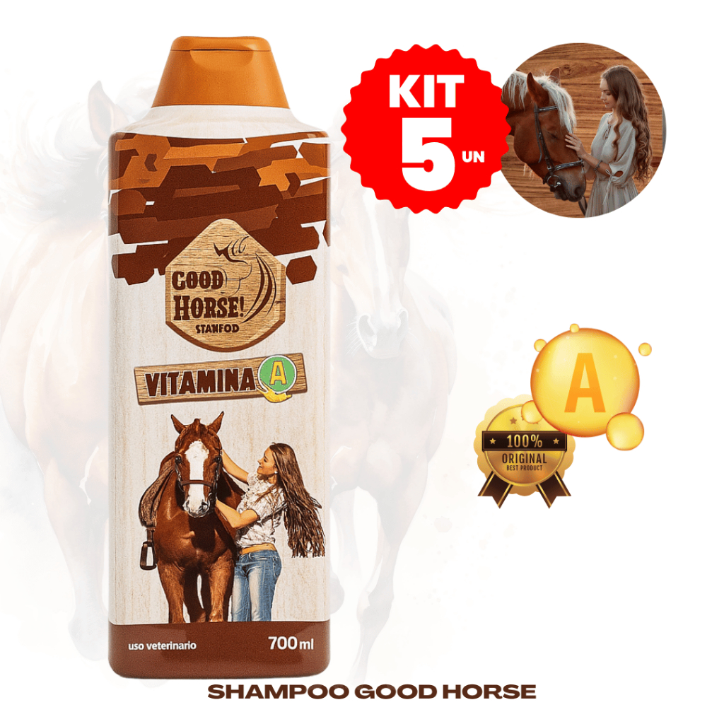 Kit 5 Shampoo para Cavalo Good Horse Vitamina A 700ml
