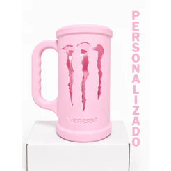 Porta lata energetico monster 473 ml kit chaveiro tampa abridor personalizado nome