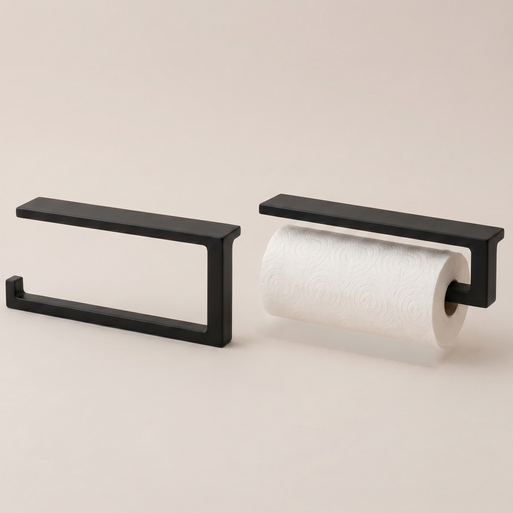 Porta Papel Toalha de Parede Suporte Organizador Moderno Minimalista para Cozinha