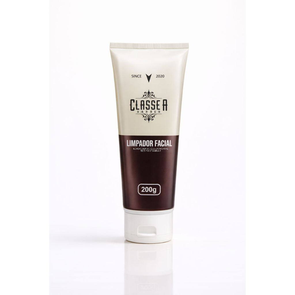 Limpador Facial Classe A 200ml Creme Esfoliante Skincare Limpeza Eficaz Sem Ressecar Irritar Pele