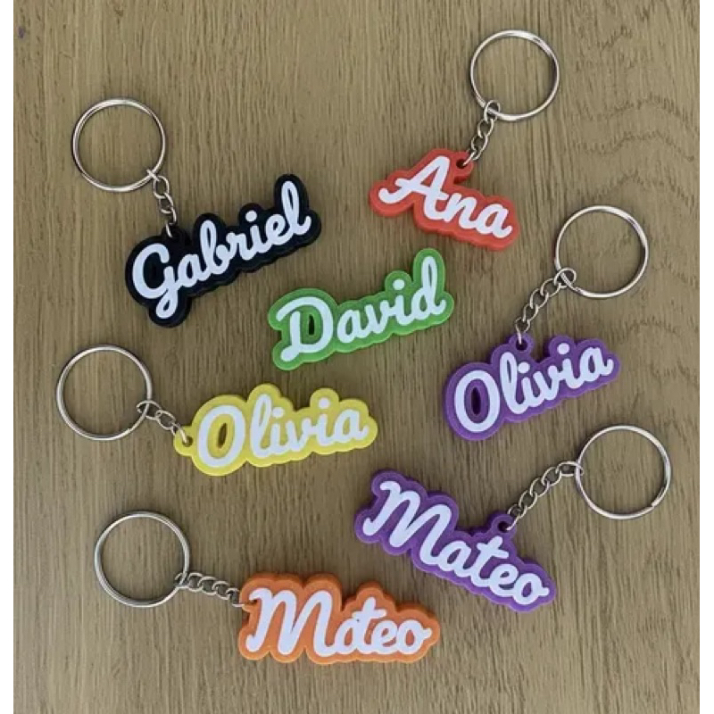 Kit 25 Chaveiro Personalizado Nome 3D | Lembrancinha Aniversário Infantil